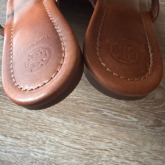 Women's Tory Burch Brown Leather Miller Sandals 8.5 - Picture 6 of 10